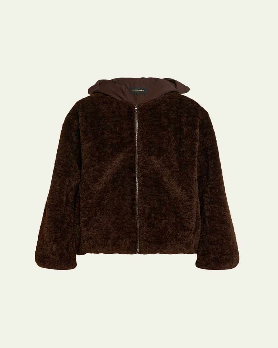 Ilyssa Hooded Faux Fur Jacket